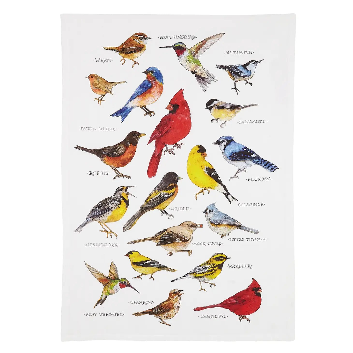 Peking Handicraft - Tea Towel Field Guide Birds