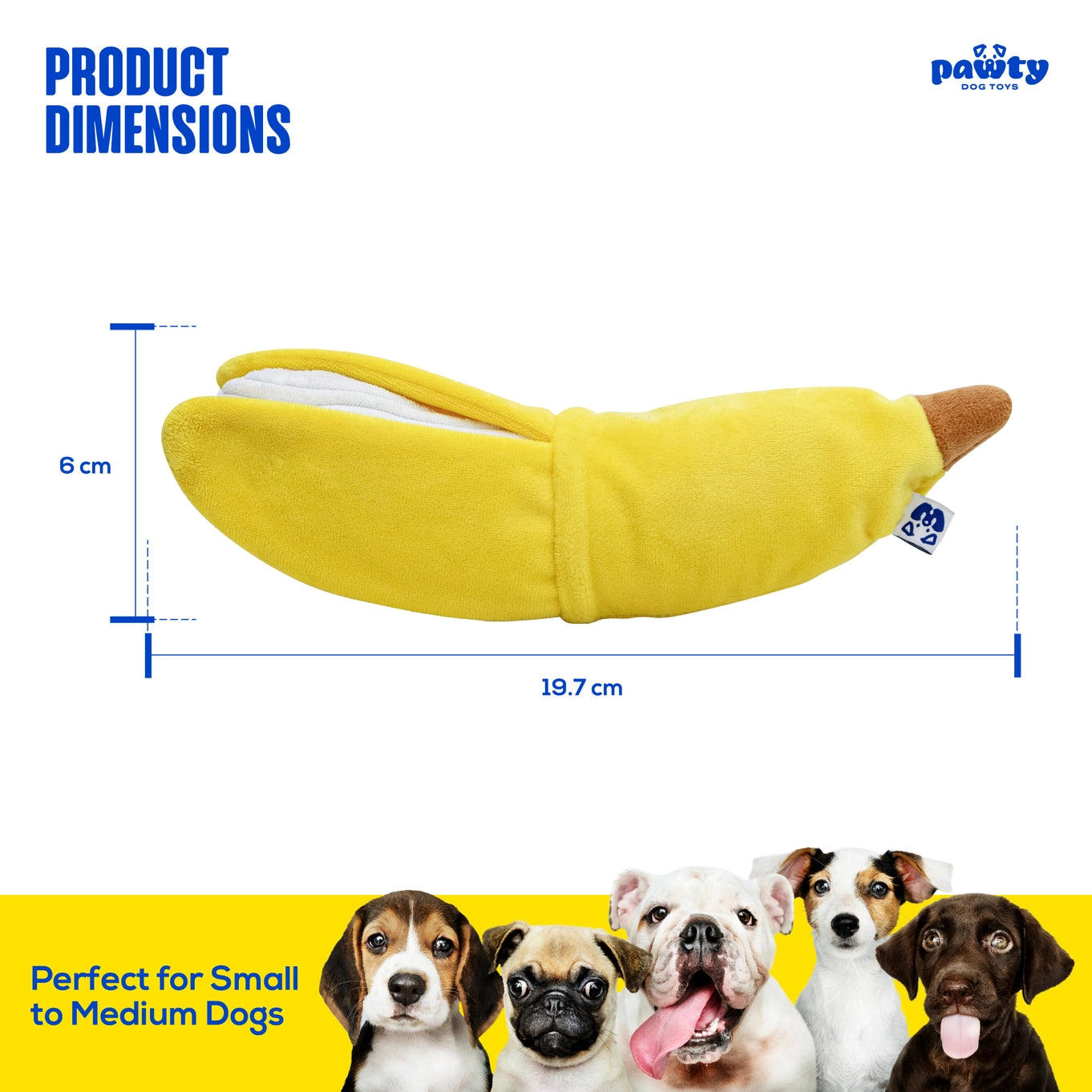 PAWTY Dog Toys - Peelable Banana Interactive Dog Toy