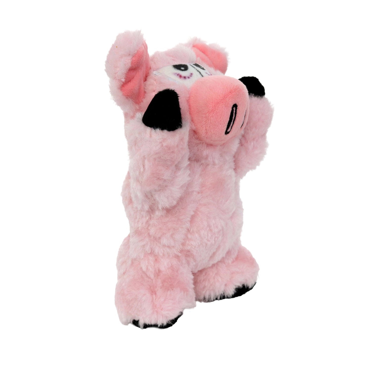 Tuffy Dog Toys - Mighty Jr Angry Animals Pig Plush Squeaky Dog Toy