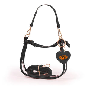 Desden - Clear Purse With Black Trim OSU