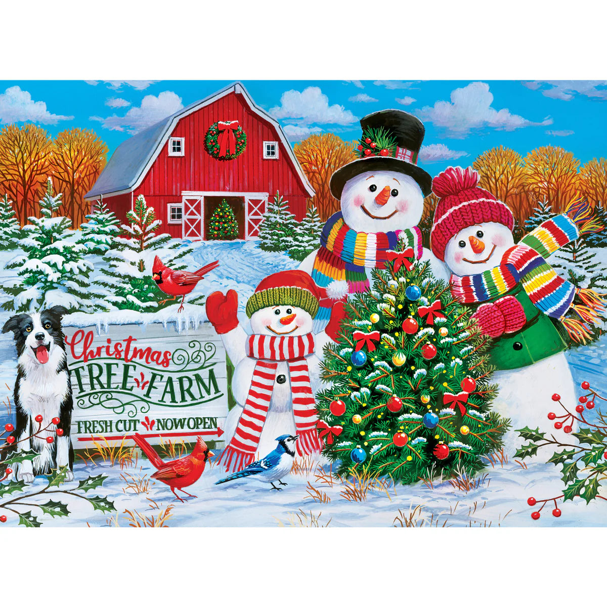 MasterPieces - Puzzle Season's Greetings 500 Piece 4 Pack