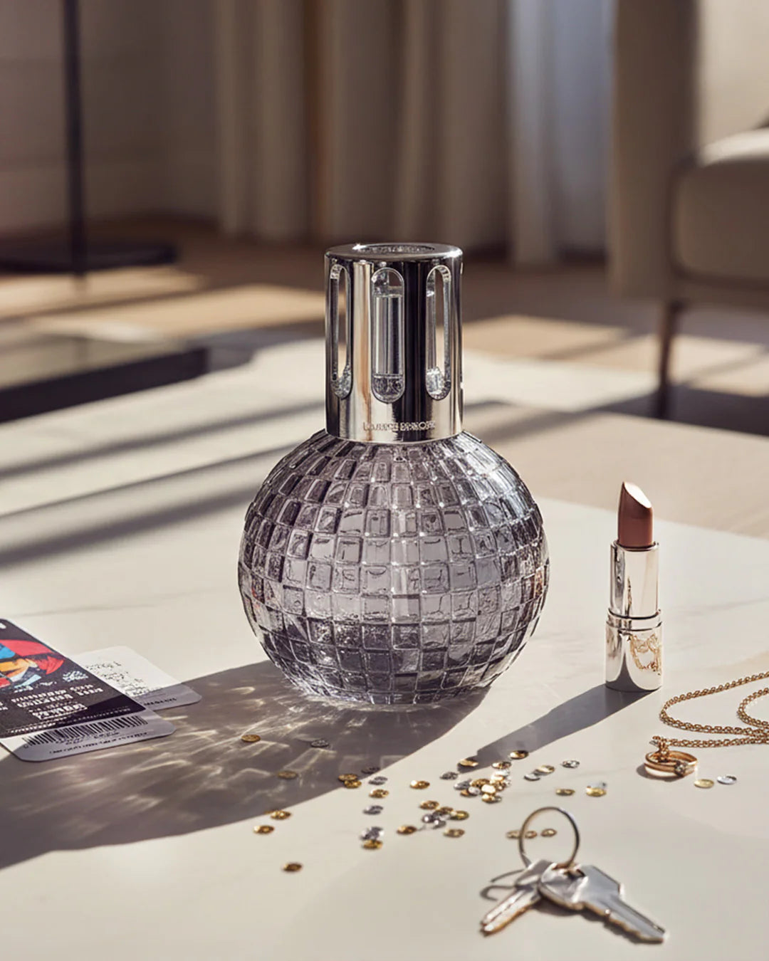 Maison Berger - Lampe Disco Grey + 250ml Pure White Tea