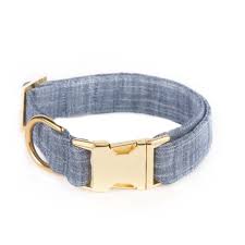 The Foggy Dog - Dog Collar Chambray Blue