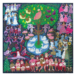 eeBoo - 12 Days of Christmas 1000 Piece Puzzle