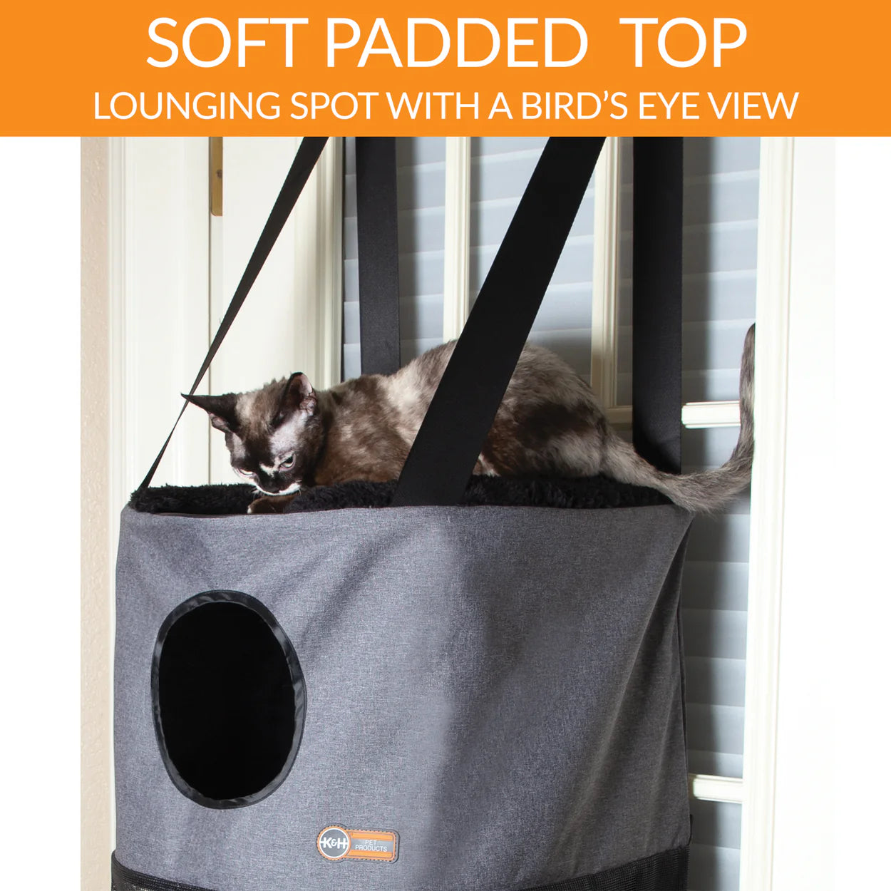 K & H Pet Products - Hangin’ Cat Condo / Hangin’ High Rise Cat Tree