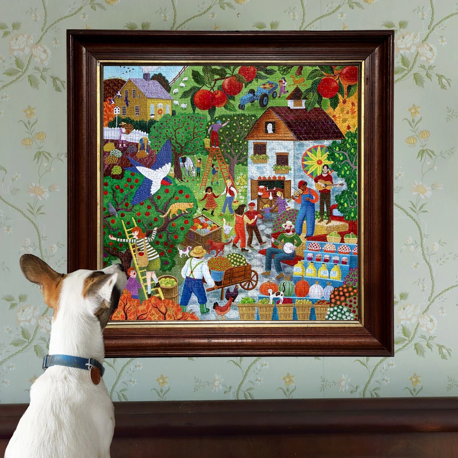 eeBoo - Fall Apple Picking 1000 Piece Puzzle