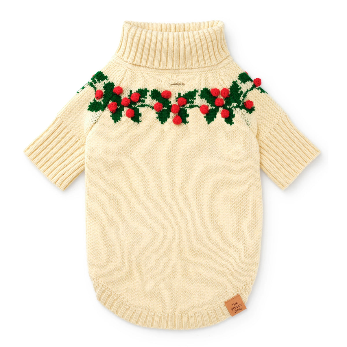 The Foggy Dog - Dog Sweater Holly Bobble