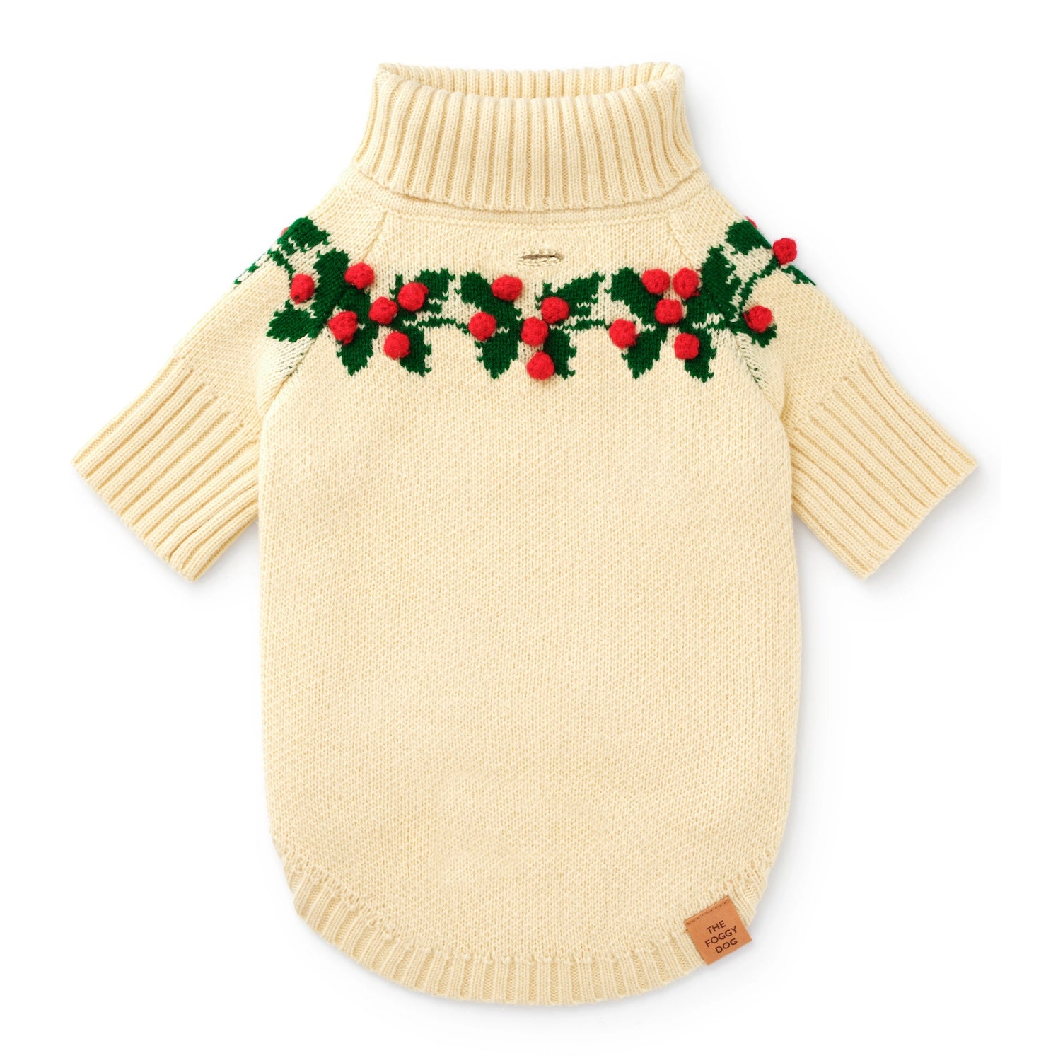 The Foggy Dog - Dog Sweater Holly Bobble