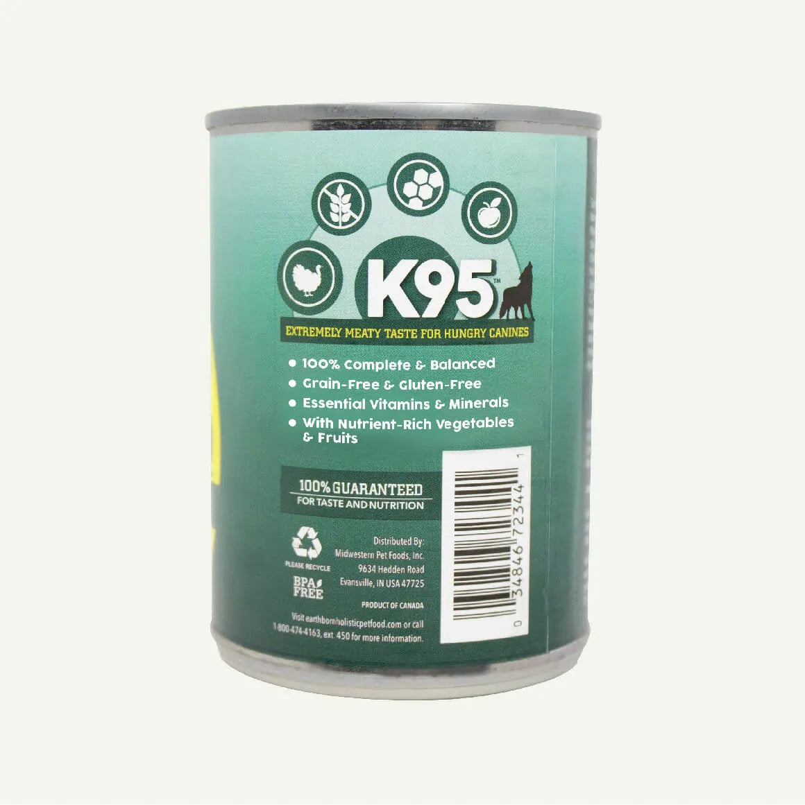 Earthborn Holistic - All Breeds, Adult Dog K95 Grain-Free Turkey Recipe Canned Dog Food - Southern Agriculture 