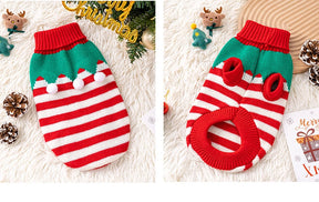 PawPaw Wholesale - Dog Sweater Christmas Stripe