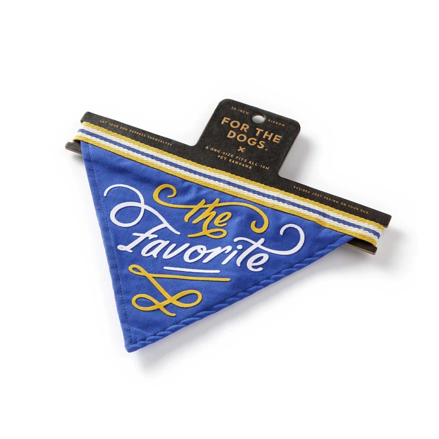 Chronicle-Hachette Book - Dog Bandana Brass Monkey The Favorite Dog Blue