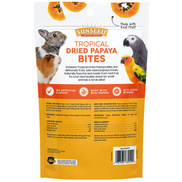 Sunseed - Tropical Dried Papaya Bites