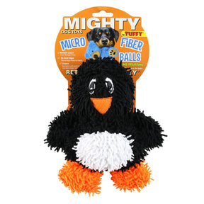Tuffy Dog Toys - Mighty Microfiber Ball Penguin Squeaky Toy