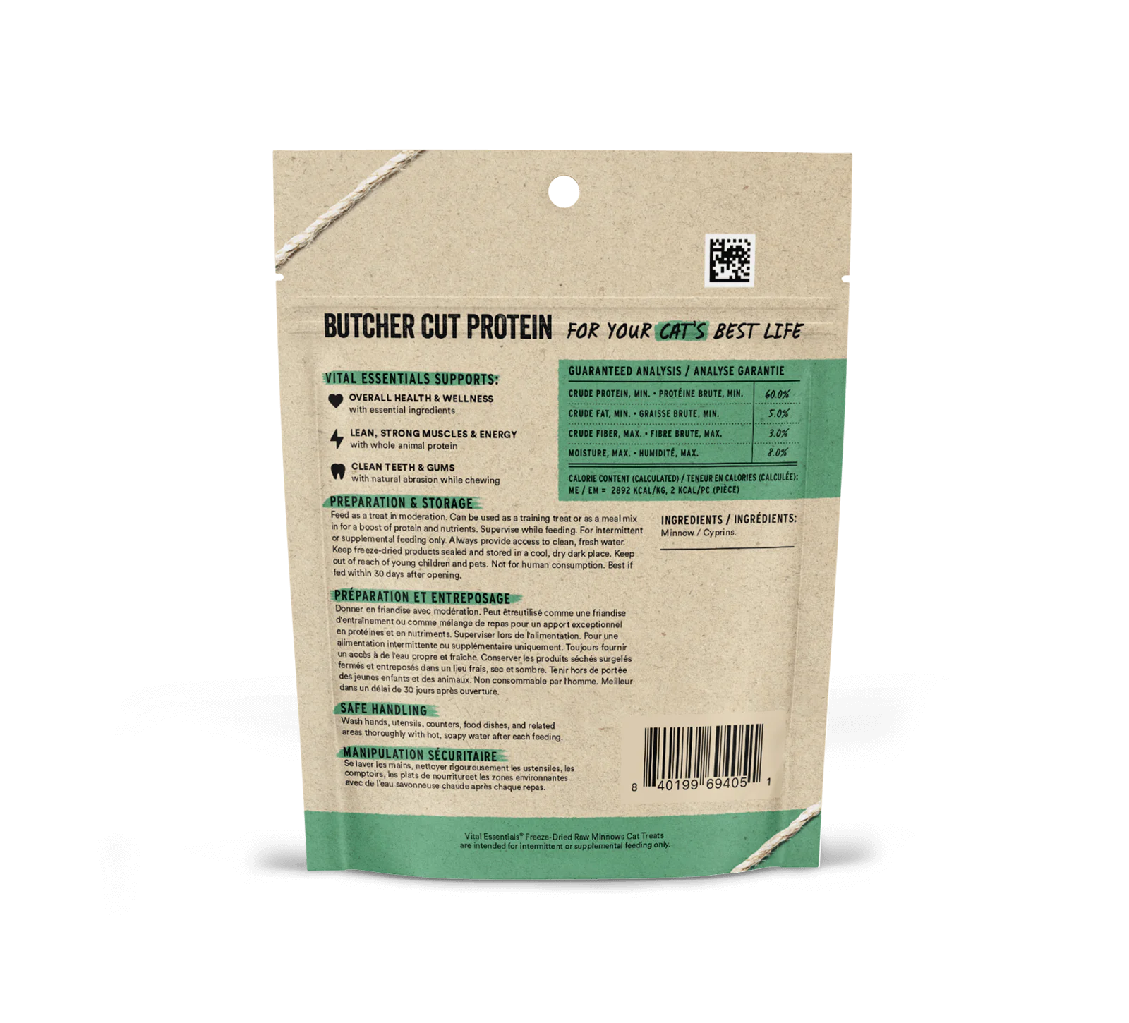 Vital Essentials - Minnows Freeze-Dried Cat Treats - Southern Agriculture 