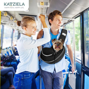 Katziela - Pet Carrier Expandable Sling for Small Dogs & Cats