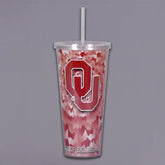 Magnolia Lane - Tumbler w/ Lid & Straw Collegiate OU Tie Dye - Southern Agriculture 
