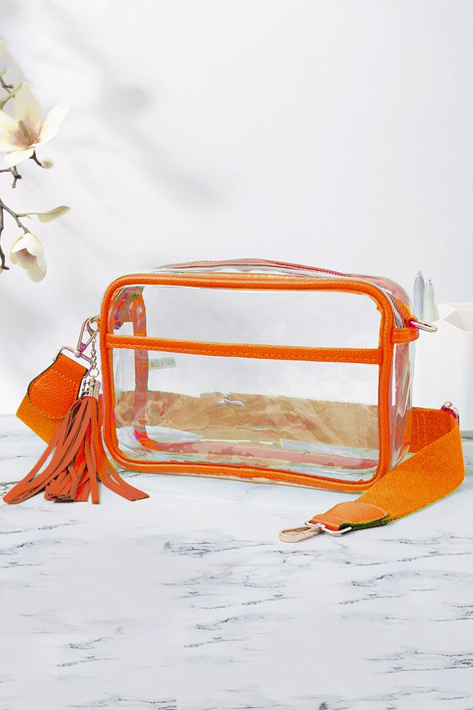 Hana - Clear PU Cross Body Camera Bag
