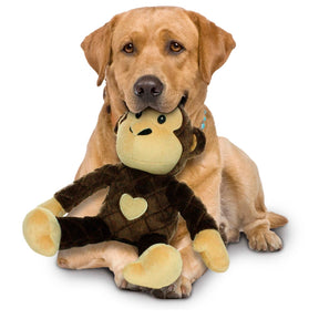 Tuffy Dog Toys - Mighty Safari Monkey Plush Squeaky Toy