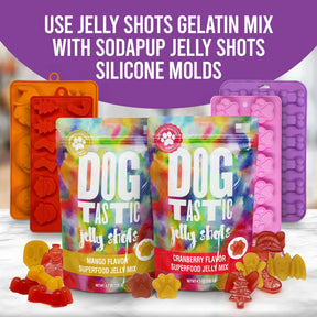 SodaPup - Dog Tastic Jelly Shots Silicone Mold Christmas Shapes
