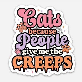 Bad Tags - Cats Because People Give Me the Creeps Sticker