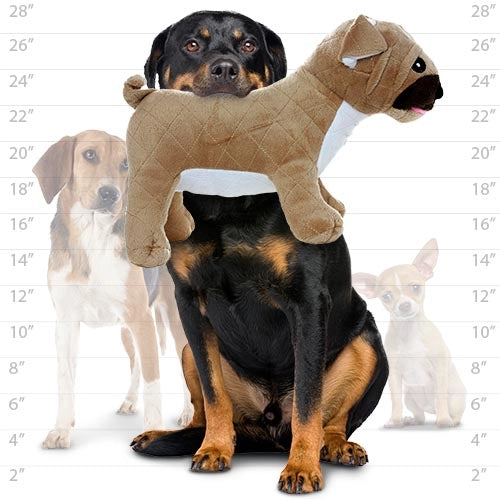 Tuffy Dog Toys - Mighty Farm Pug Plush Squeaky Dog Toy - Southern Agriculture 