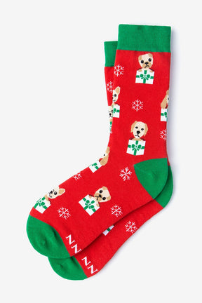 Wild Attire Alynn Socks Santa's Lil' Yelper Small