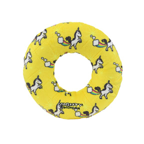 Tuffy Dog Toys - Mighty Ring No Stuffing Unicorn Print