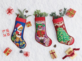 Peking Handicraft - Christmas Soldier Needlepoint Embroidered Stocking
