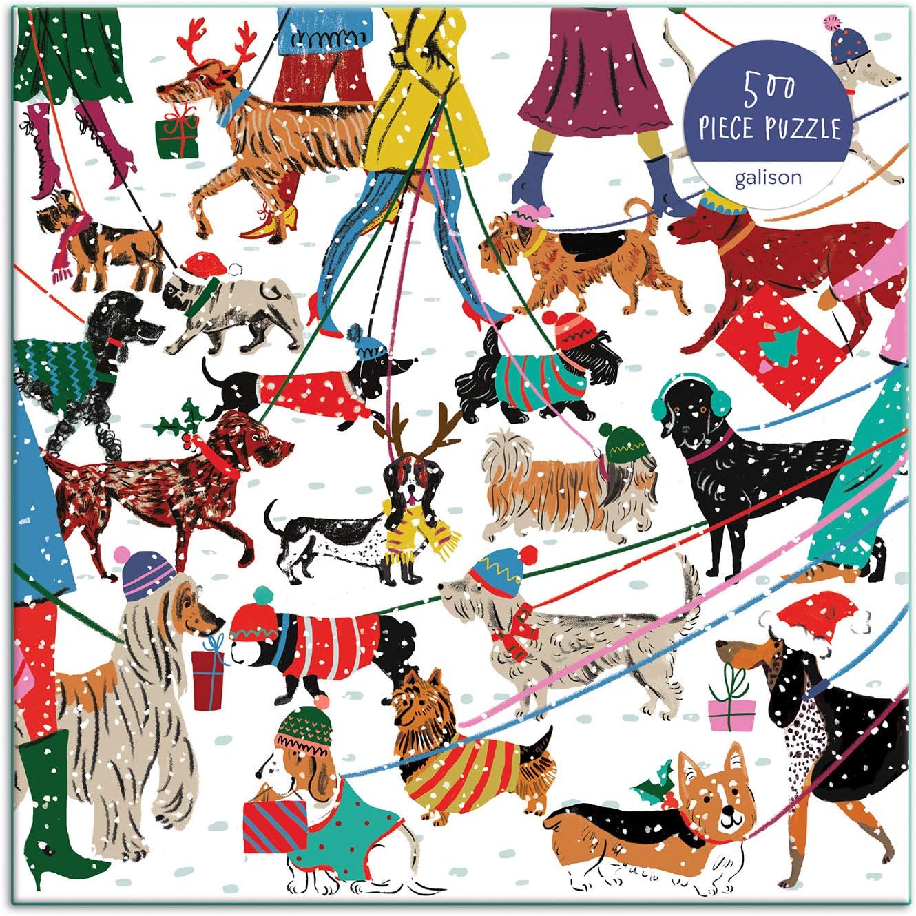 Chronicle-Hachette Book - Puzzle Winter Dogs