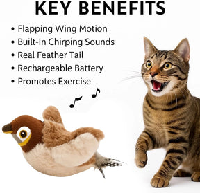 Vigor - Sparrow Bird Chirping Cat Toy Plush