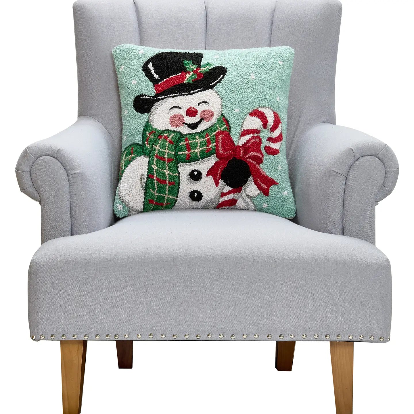 Peking HandiCraft - Pillow Hook Smiling Snowman