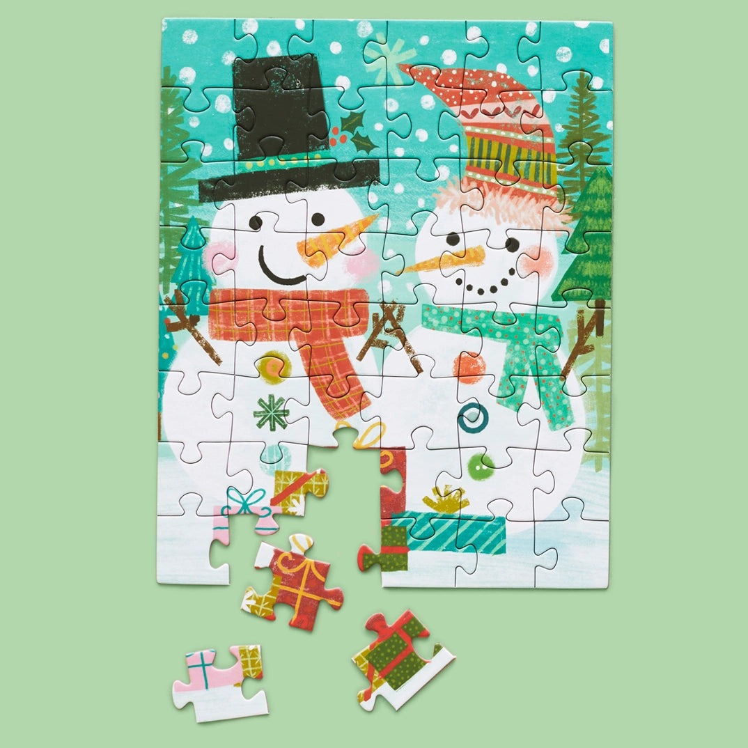 WerkShoppe- Puzzle Snowmen Gift Exchange