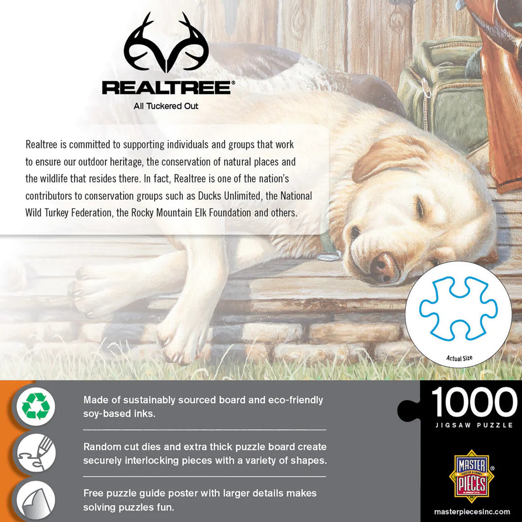 MasterPieces - All Tuckered Out by Realtree - 1000 Piece Jigsaw Puzzle