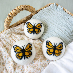 Friendsheep - Eco Dryer Balls Monarch Butterfly Gold Trio
