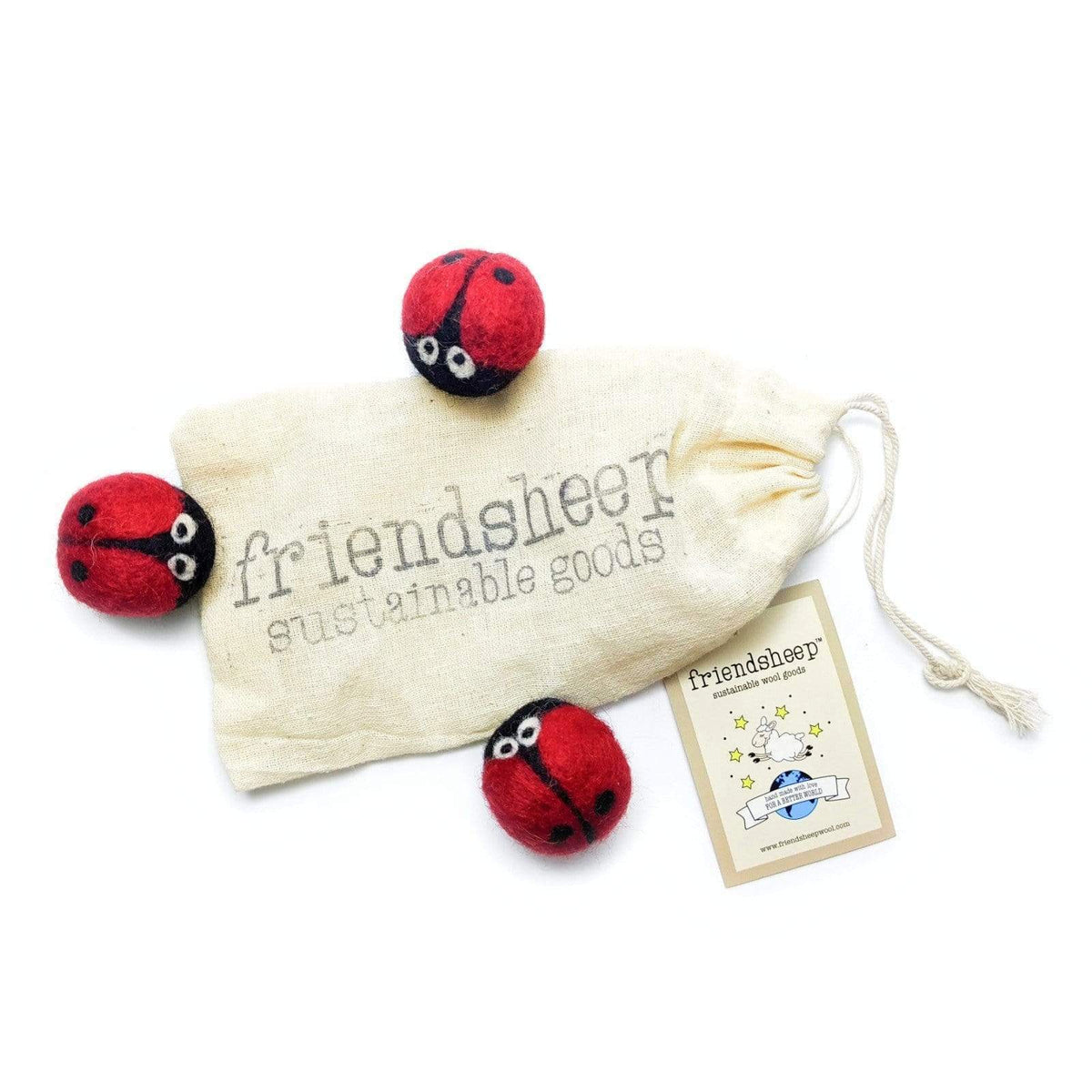 Friendsheep - Eco Toys Freshners Gina the Ladybug and Friends (Set of 3)