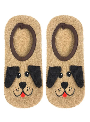 Living Royal - Slipper Socks Fuzzy Puppy Dog w/ 3D Ears