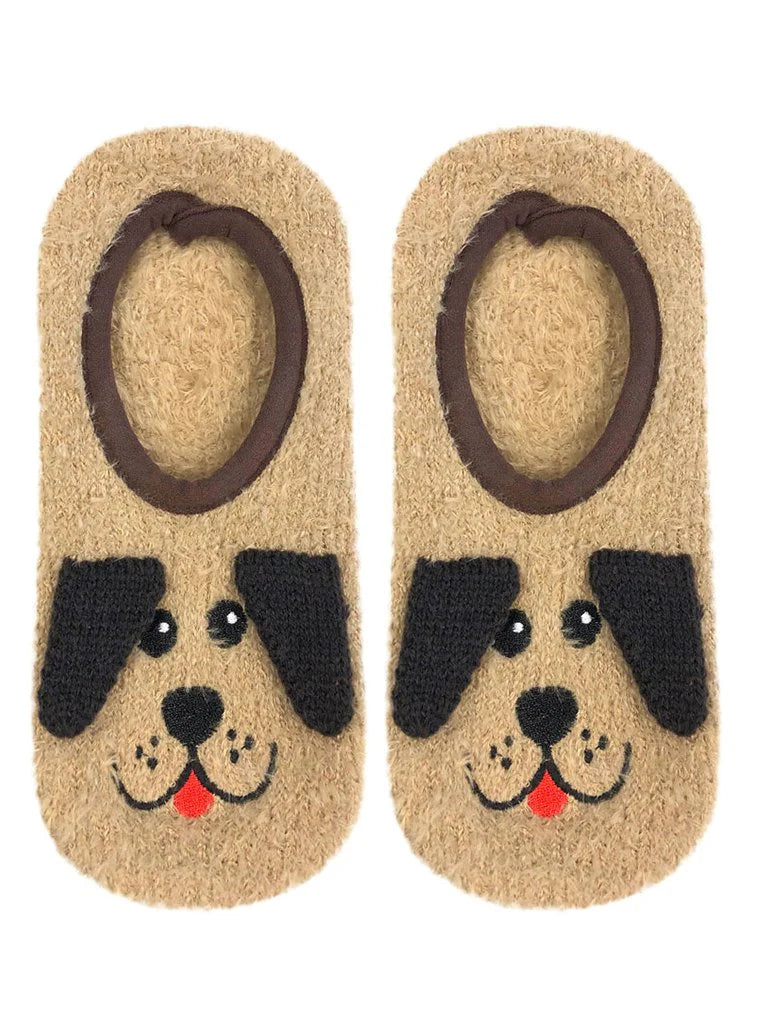Living Royal - Slipper Socks Fuzzy Puppy Dog w/ 3D Ears