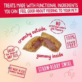 Central Pet Houston - Charlee Bear Nuggets Straw-Beary Swirl Treats For Dogs - Southern Agriculture 