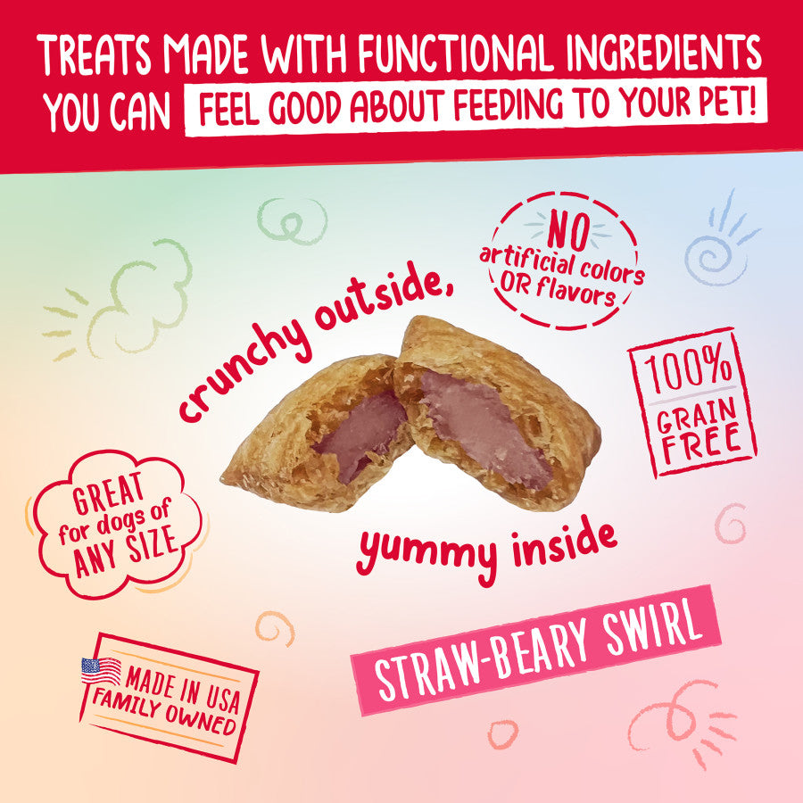 Central Pet Houston - Charlee Bear Nuggets Straw-Beary Swirl Treats For Dogs - Southern Agriculture 