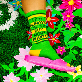 Gumball Poodle - Socks Its Always Ok to Buy More Plants