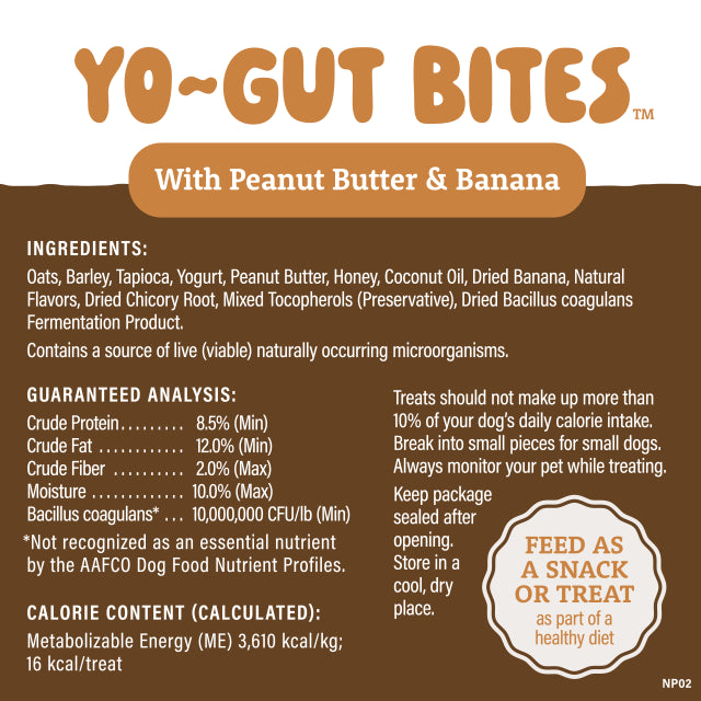 Natural Balance - Yo-Gut Bites With Peanut Butter