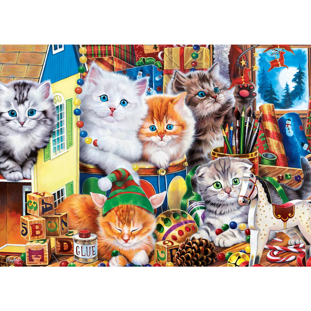 MasterPieces - Puzzle Sparkle & Shine - Whisker Wishes 500 Piece