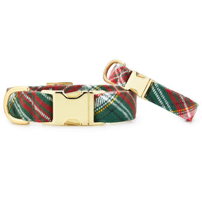 Foggy Dog - Dog Collar Holly Jolly Flannel - Southern Agriculture 