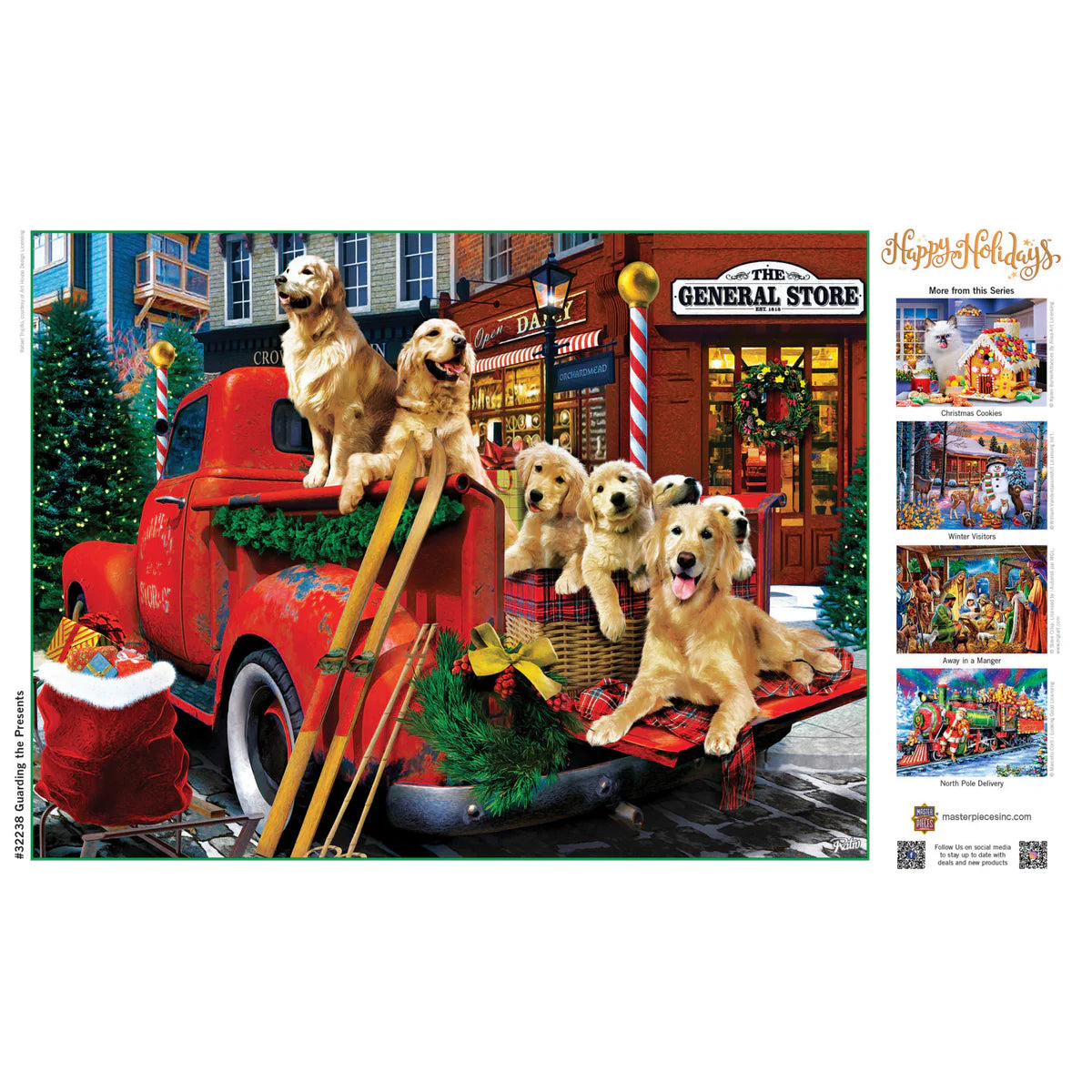 MasterPieces - Puzzle Guarding the Presents EZ Grip 300 Piece
