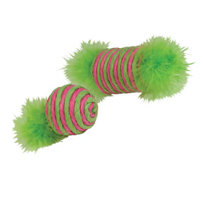 Kylie's - Brights Raffia Spool & Ball With Feather 2pk