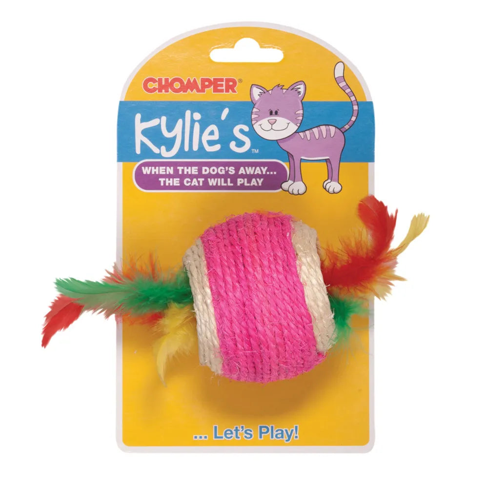 Kylie's - Jute Ball With Feather Middle