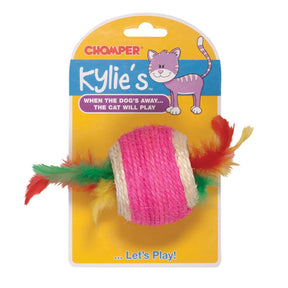 Kylie's - Jute Ball With Feather Middle