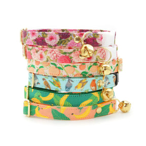 Made by Cleo - Cat Collar "Just Peachy" Breakaway with Gold