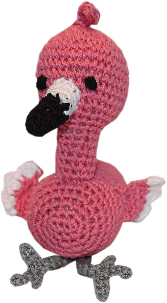 Mirage Pet Product - Knit Knacks Fergie The Flamingo Organic Cotton for Small Dogs