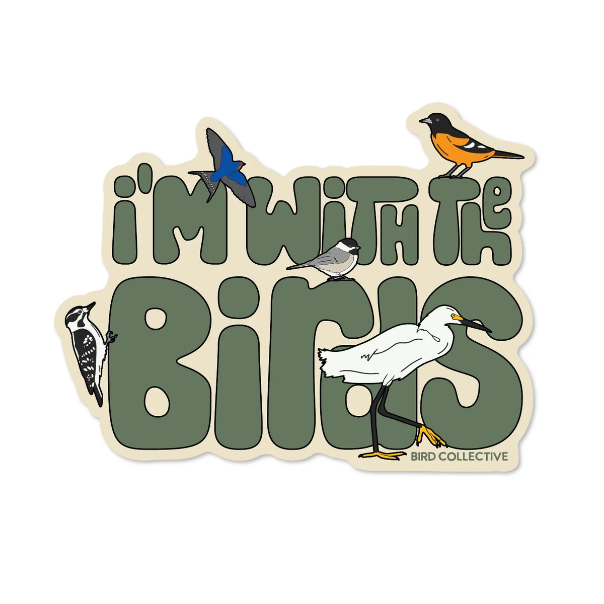 Bird Collective - Sticker I'm With The Birds